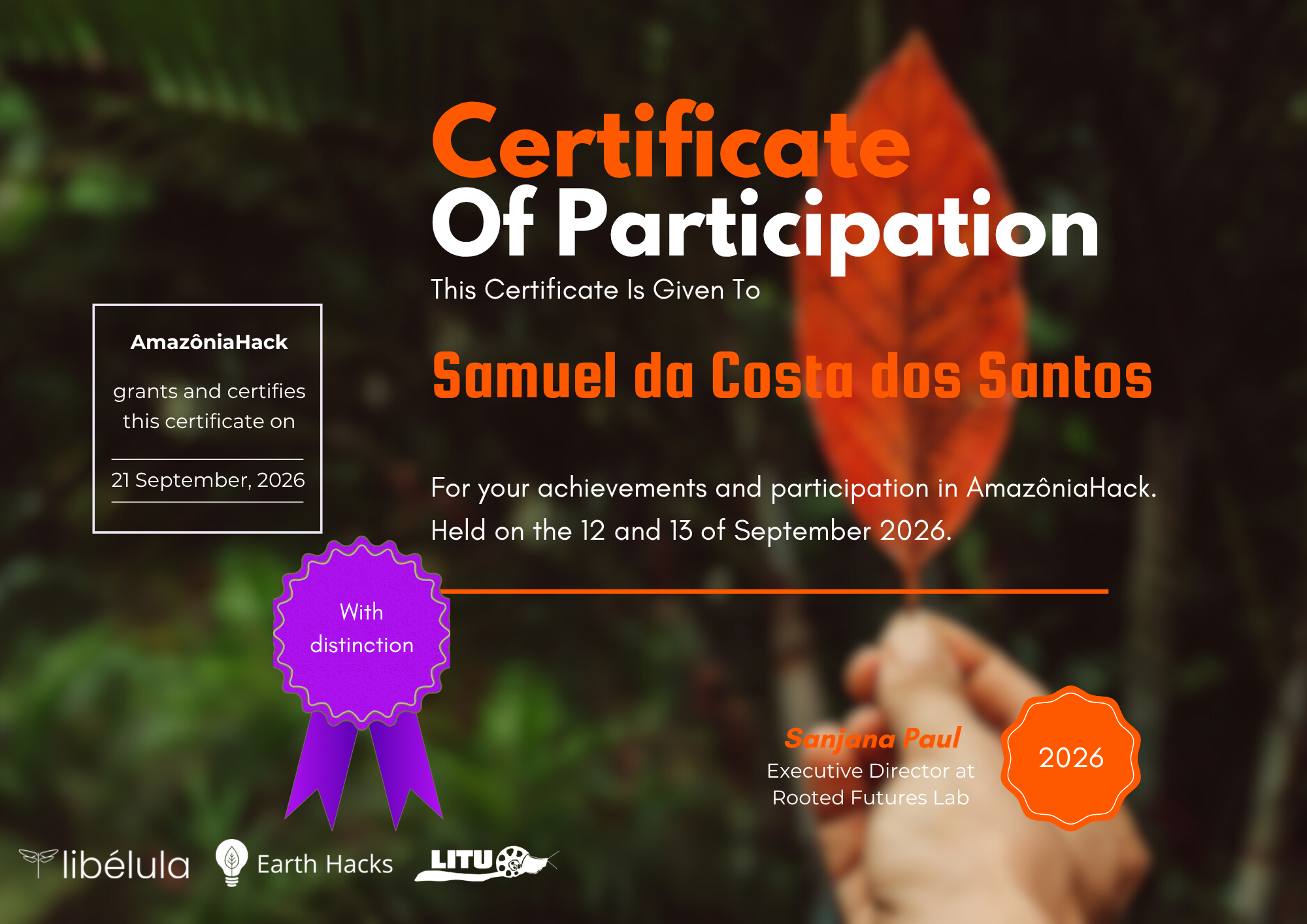 GeoVicinal — Certificado AmazôniaHack 4.0