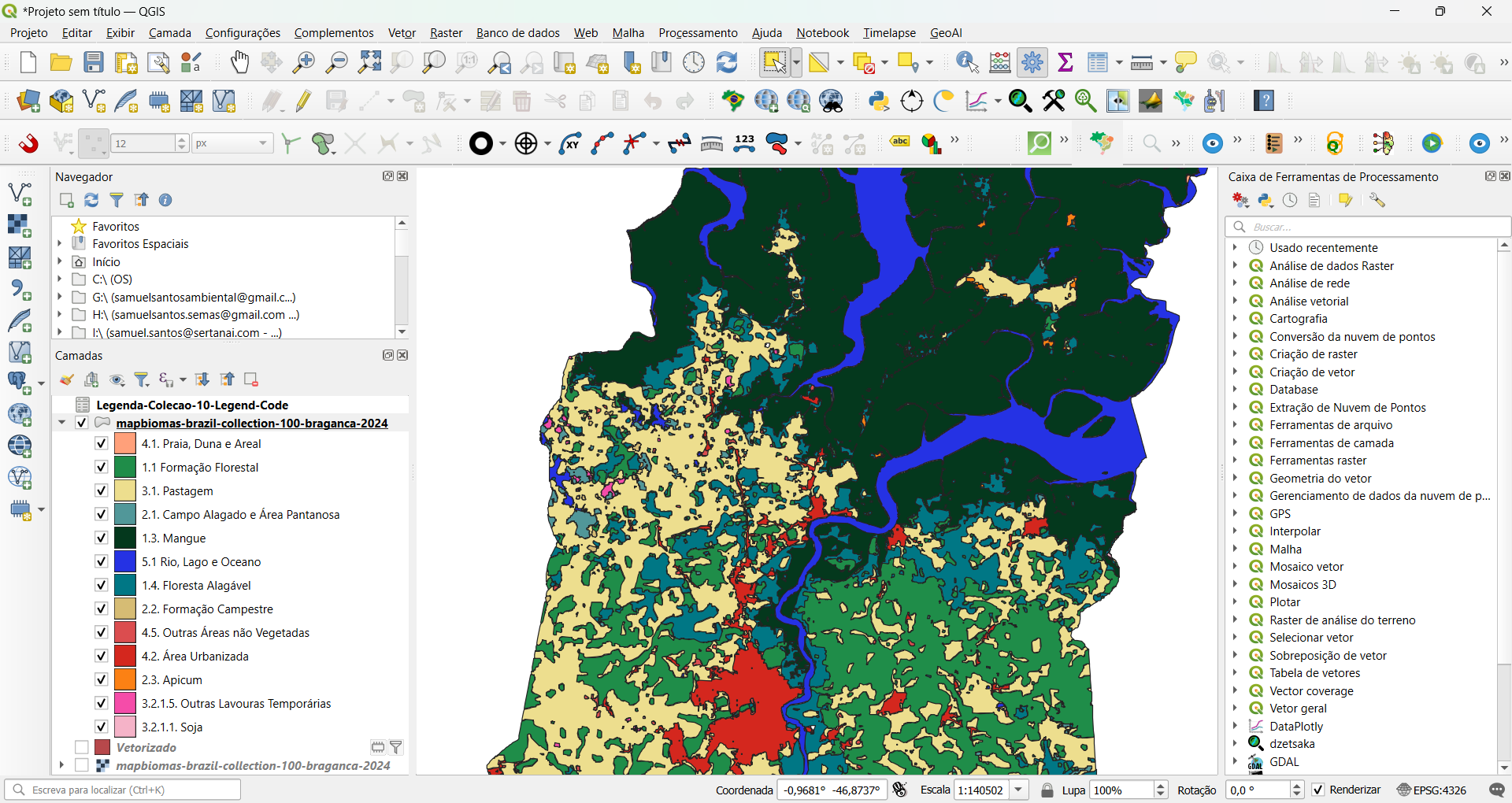 Automatizando Estilos MapBiomas com PyQGIS